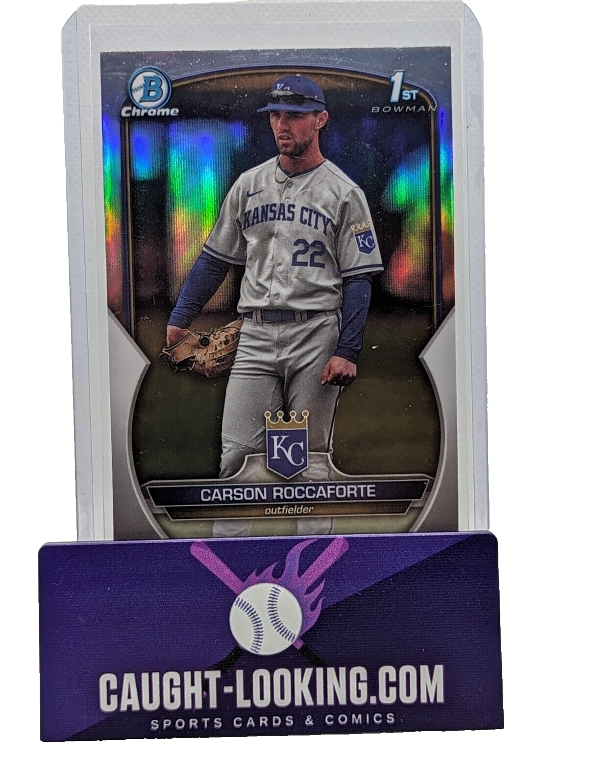 Carson Roccaforte 2023 Bowman Chrome Draft 1st Refractor #BDC-140