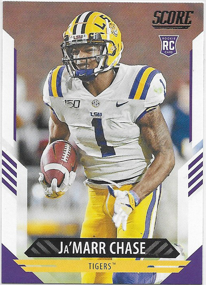 Ja'Marr Chase - 2021 Panini Score Rookie #325 - LSU Tigers Cincinnati Bengals RC
