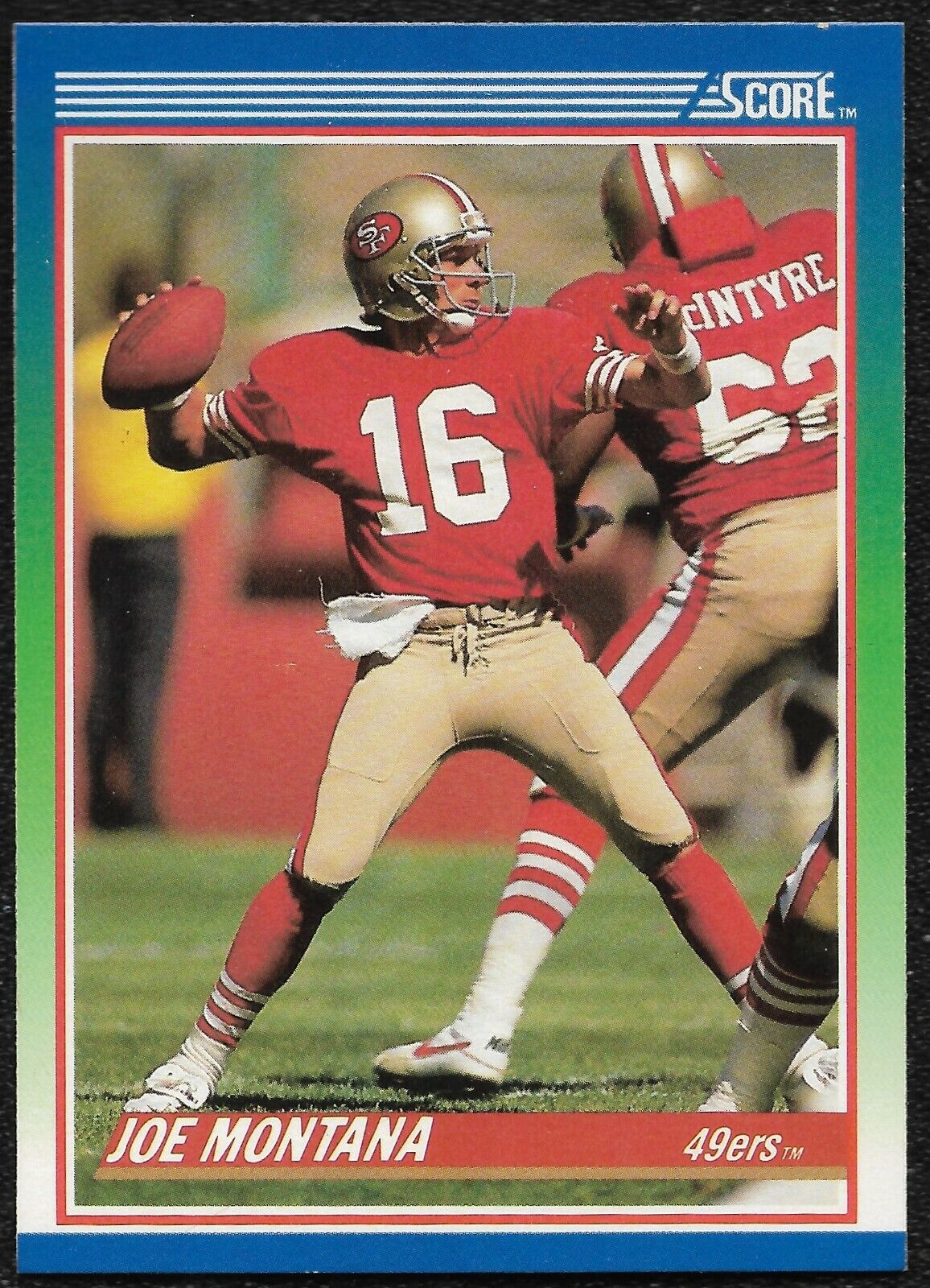 Joe Montana #1 1990 Score San Francisco 49ers