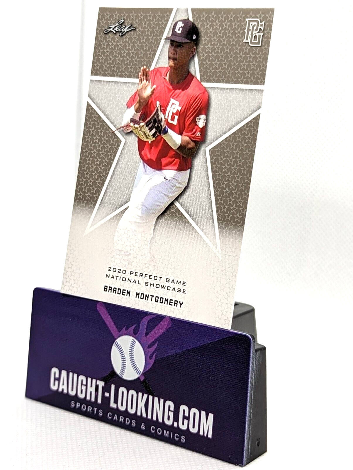 Braden Montgomery - 2020 Leaf Perfect Game #10 Perfect Game "1ST EVER PRINTED"