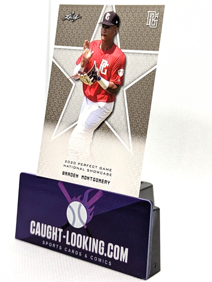 Braden Montgomery - 2020 Leaf Perfect Game #10 Perfect Game "1ST EVER PRINTED"