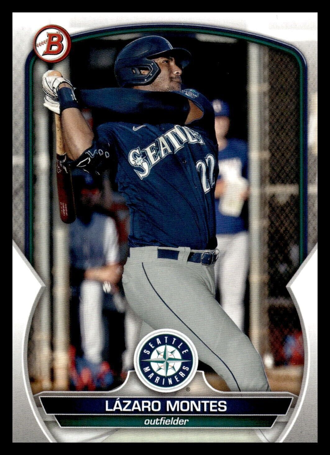Lazaro Montes 2023 Bowman Draft #BD-185 Seattle Mariners Baseball Card