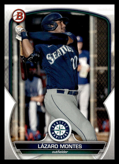 Lazaro Montes 2023 Bowman Draft #BD-185 Seattle Mariners Baseball Card