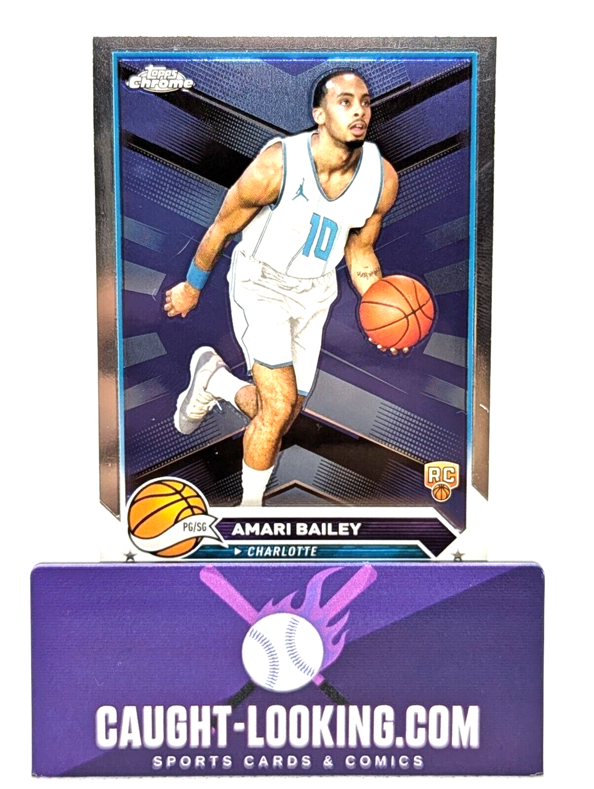 Amari Bailey - 2024 Topps Chrome Basketball RC Charlotte Hornets #172 NBA