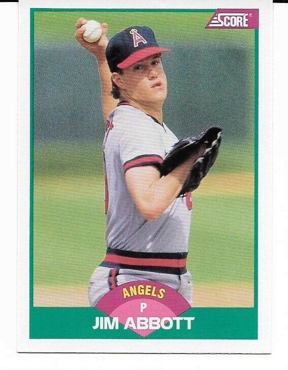 Jim Abbott #88T 1989 Score Traded Rookie Card RC - 5 Card Lot