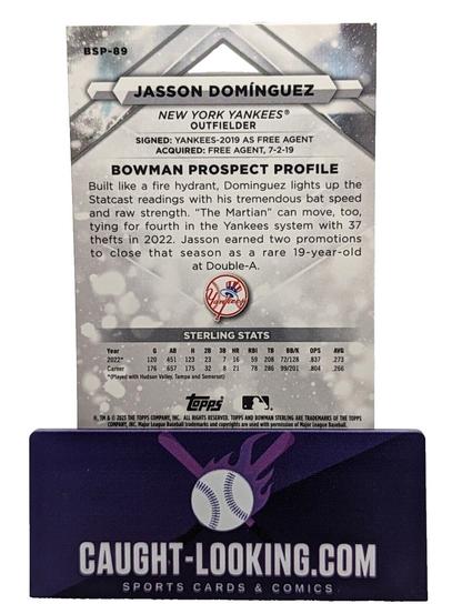 Jasson Dominguez - 2023 Bowman Sterling #BSP-89 Prospect New York Yankees