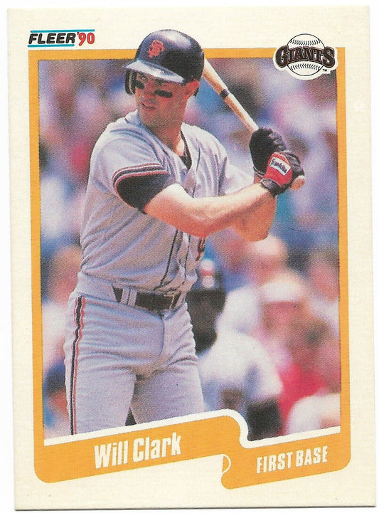 Will Clark #54 & Error Card #630 Players of The Decade 1990 (2 Cards)