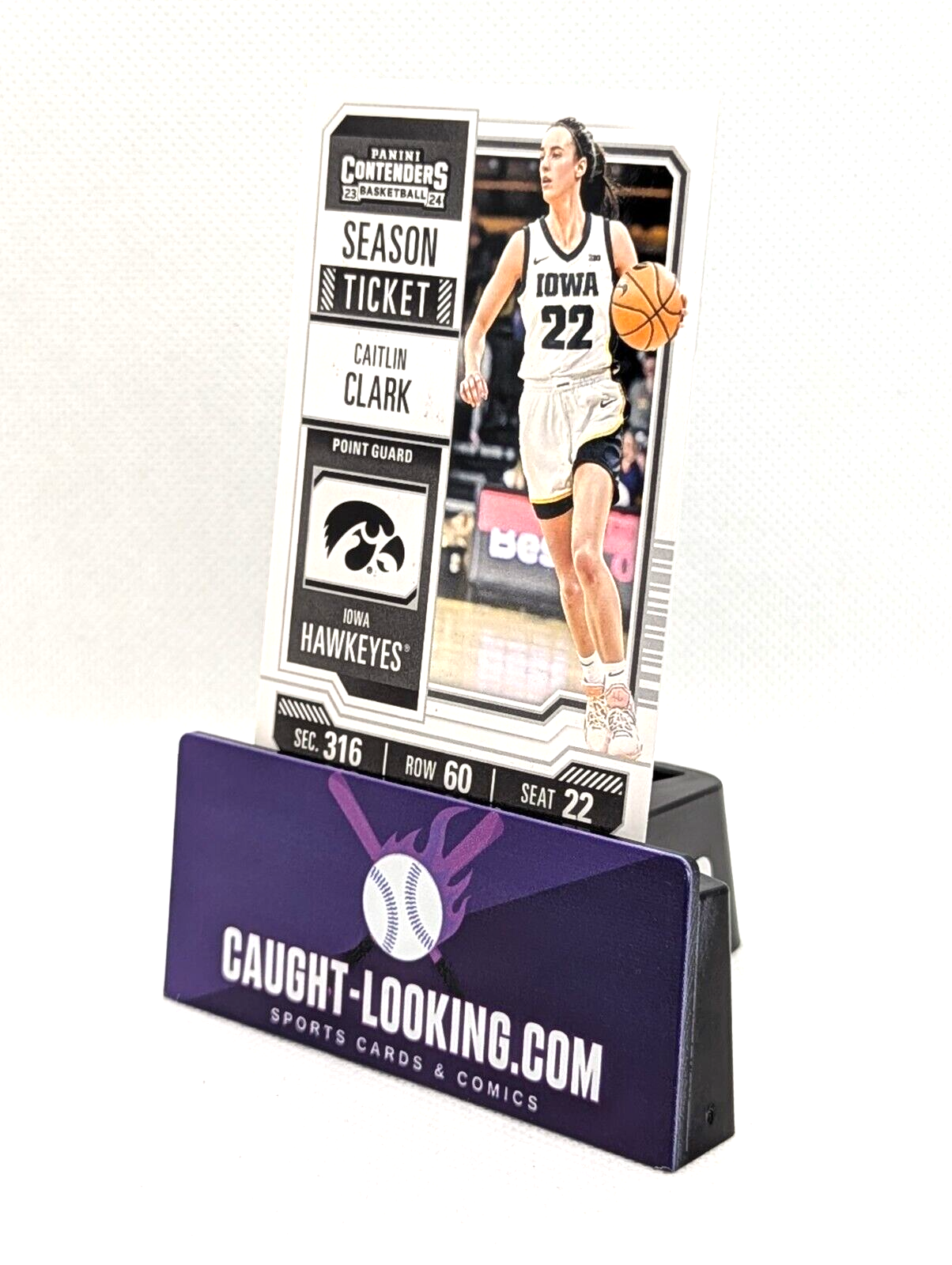 2024 Panini Caitlin Clark Collection Iowa CC3 Contenders Season Ticket