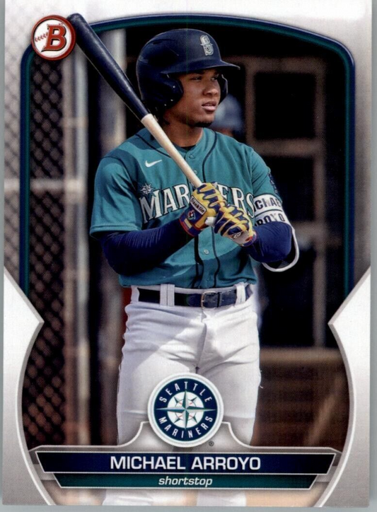 Michael Arroyo 2023 Bowman Draft BD-67 Seattle Mariners Prospect