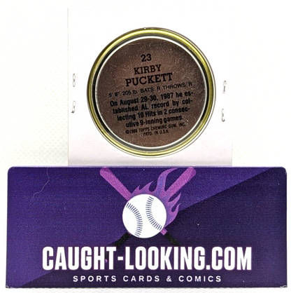 Kirby Puckett - 1988 Topps Coin Twins #23