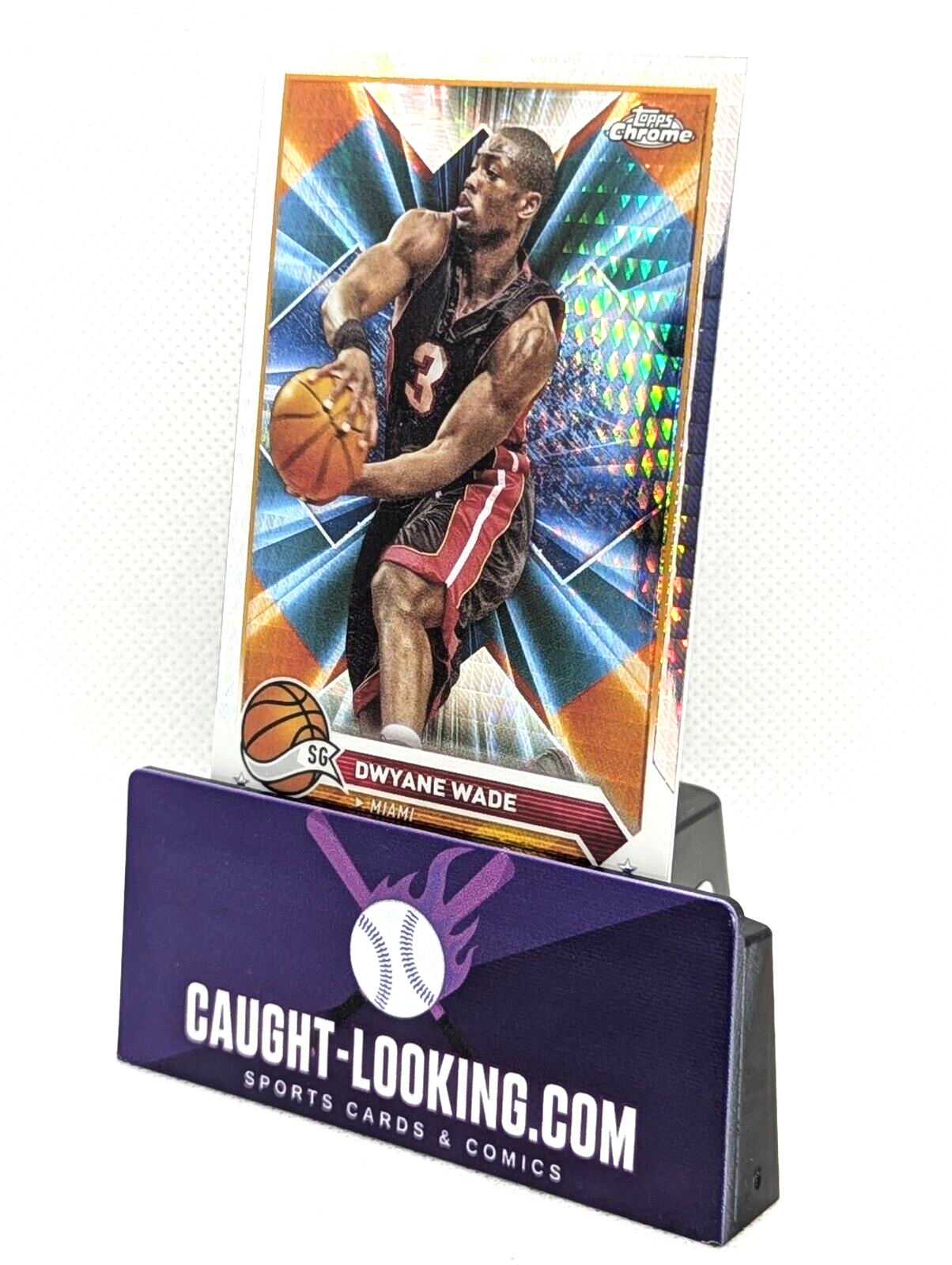 Dwyane Wade - 2023-24 Topps Chrome Basketball Prism Refractor #154