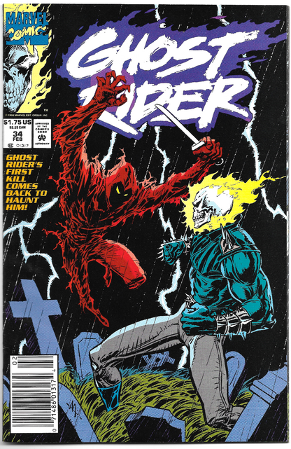Ghost Rider #34 "VICTIMS of Our PAST" 1993 Marvel Comics