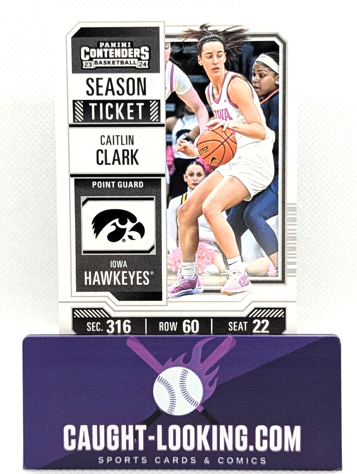 Caitlin Clark 2024 Caitlin Clark Collection #CC4 Contenders Season Ticket