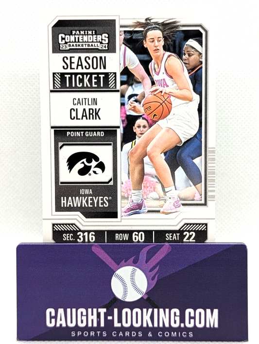 Caitlin Clark 2024 Caitlin Clark Collection #CC4 Contenders Season Ticket