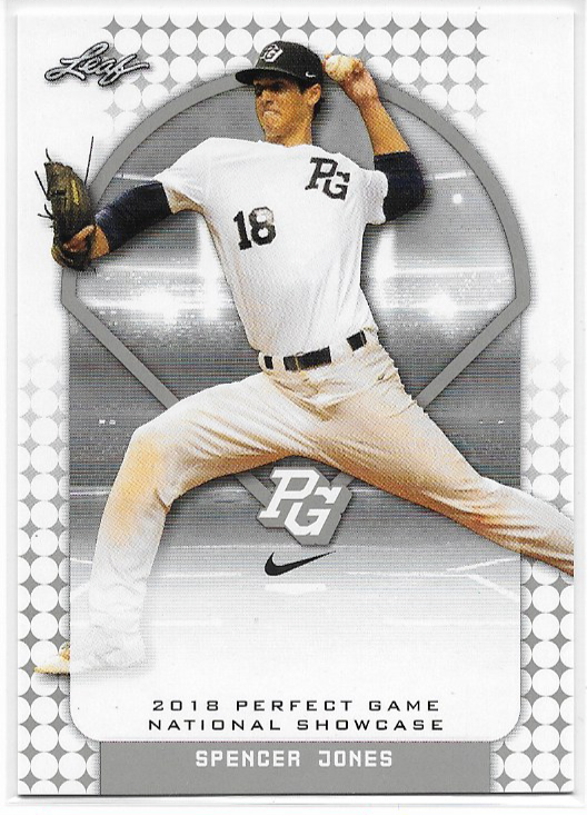 Spencer Jones #33 2018 Leaf Perfect Game All-American Rookie NY Yankees