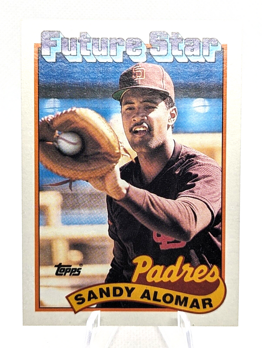 1989 Topps #648 Sandy Alomar FUTURE STAR Rookie RC Padres Baseball Card