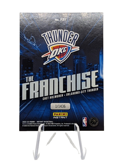 2022-23 Panini Instant Chet Holmgren The Franchise Rookie #F21 Thunder /1436