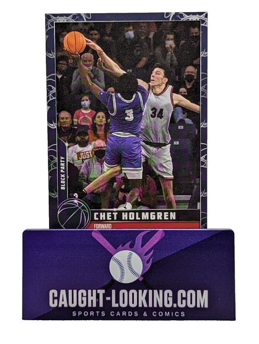 2022 Topps x Chet Holmgren #4 Block Party Bulldog Parallel /49