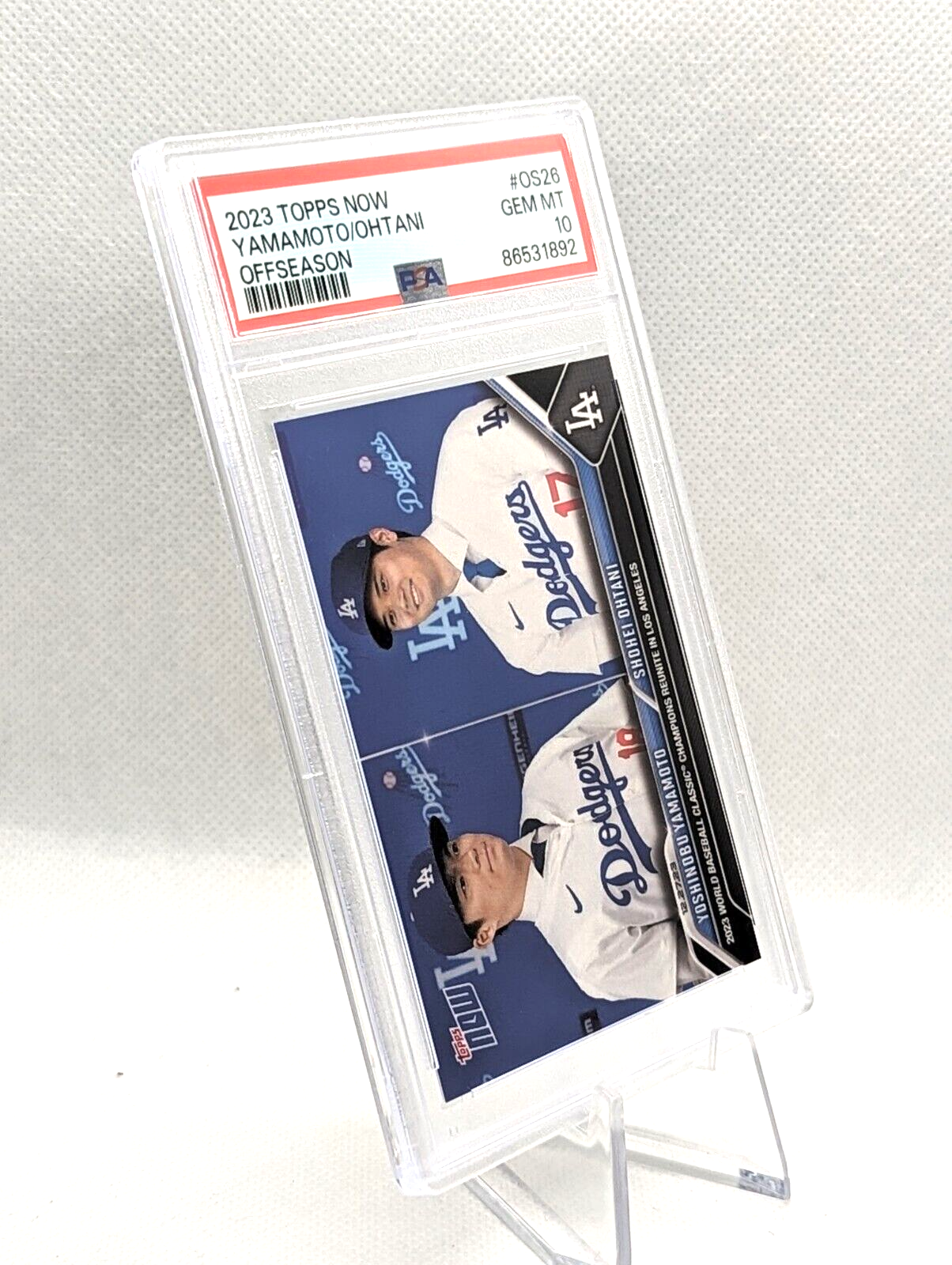 Yoshinobu Yamamoto / Shohei Ohtani 2023 Topps NOW Offseason #OS26 PSA 10