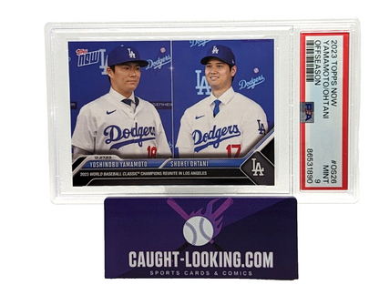 Yoshinobu Yamamoto / Shohei Ohtani 2023 Topps NOW Offseason #OS26 PSA 9