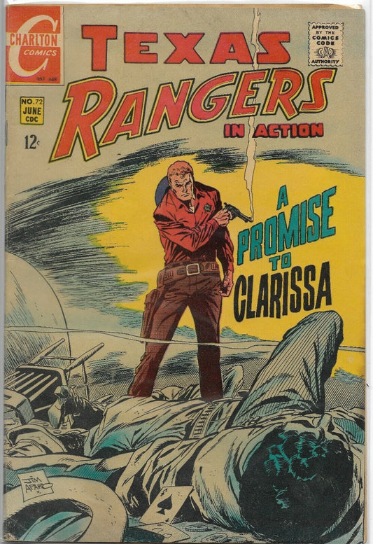 Texas Rangers in Action #72 "A Promise to Clarissa" 1969 Charlton Comic
