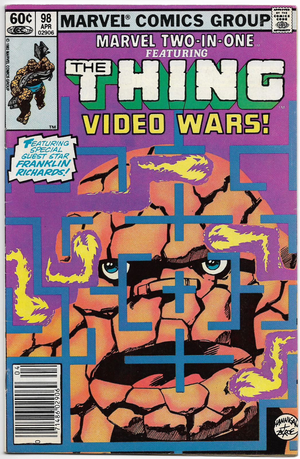 Marvel Two In One #98 - 1983 Marvel Comic "Vid Wars!"