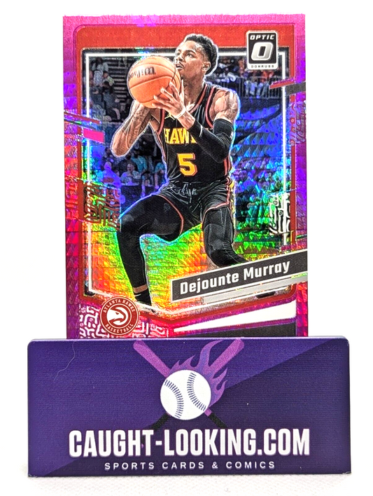 Dejounte Murray [Hyper Pink] #14 2023 Donruss Optic Atlanta Hawks