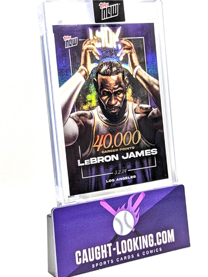 LeBron James 2023-24 TOPPS NOW Basketball Card LJ-40K 40,000 Pts Lakers