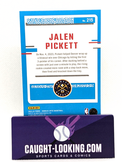 Jalen Pickett - 2023-24 Donruss Optic #215 Denver Nuggets Rated Rookie