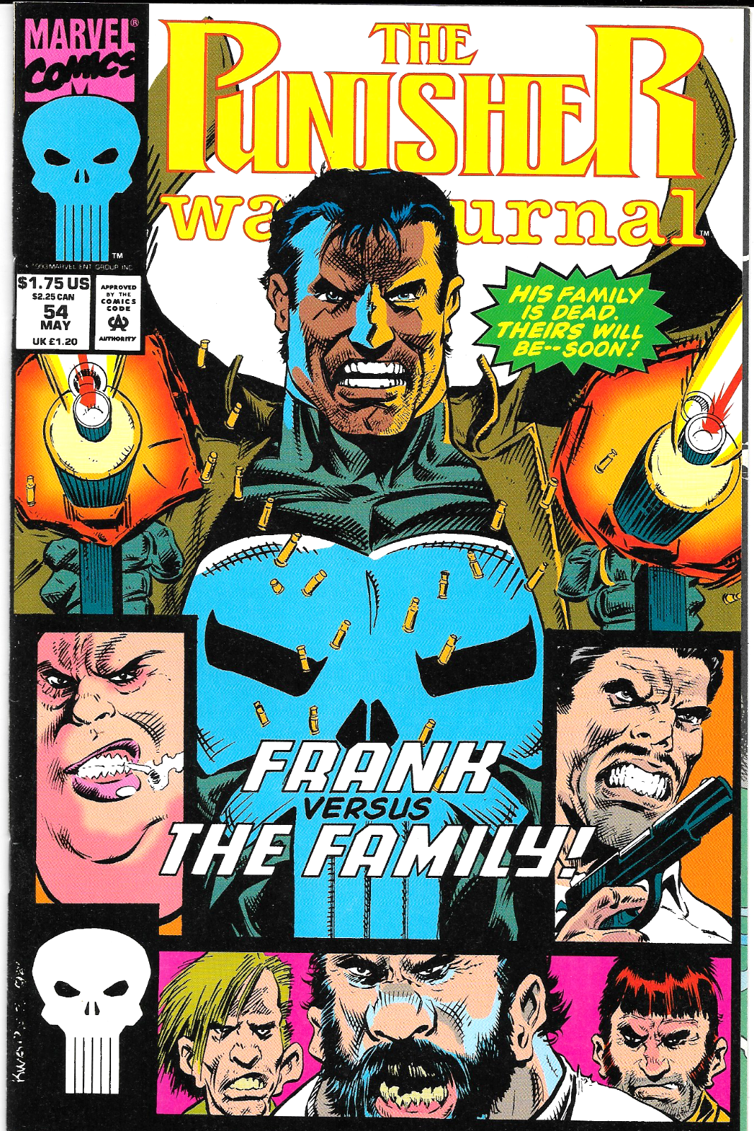 Punisher War Journal #54 1993 Marvel Comic Surface Thrill