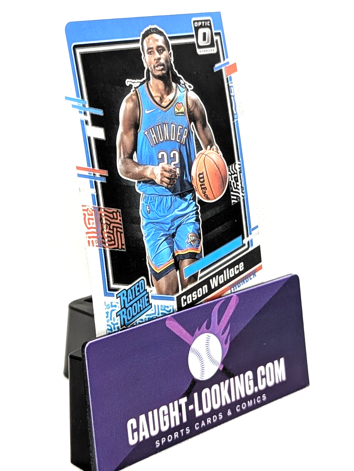 Cason Wallace - 2023-24 Donruss Optic #218 Oklahoma City Thunder Rated Rookie