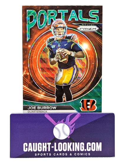 2023 Panini Prizm Portals Green Wave Prizm #3 Joe Burrow Bengals LSU