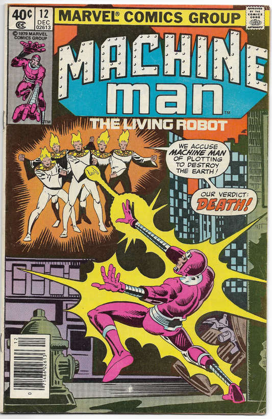 Machine Man #12 "Where Walk the Gods!" 1979 Marvel Comic