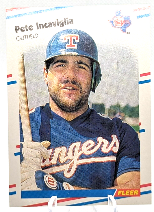 Pete Incaviglia #470 1988 Fleer Texas Rangers