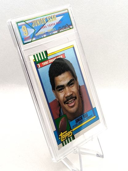 Junior Seau #381 [Rookie] 1990 Topps Graded 9 