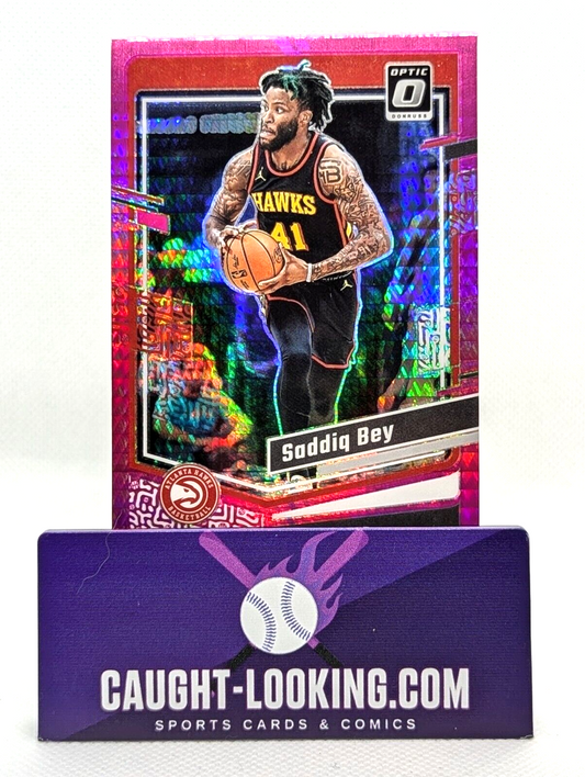 Saddiq Bey [Hyper Pink] #21 2023 Donruss Optic Atlanta Hawks
