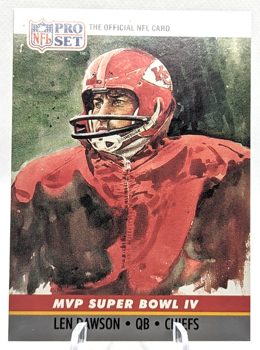 1990 Pro Set #4 Len Dawson Super Bowl MVP Collectibles