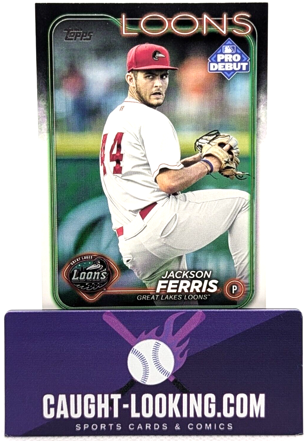 2024 Topps Pro Debut Jackson Ferris #PD-109 Great Lakes Loons Dodgers