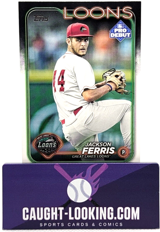 2024 Topps Pro Debut Jackson Ferris #PD-109 Great Lakes Loons Dodgers