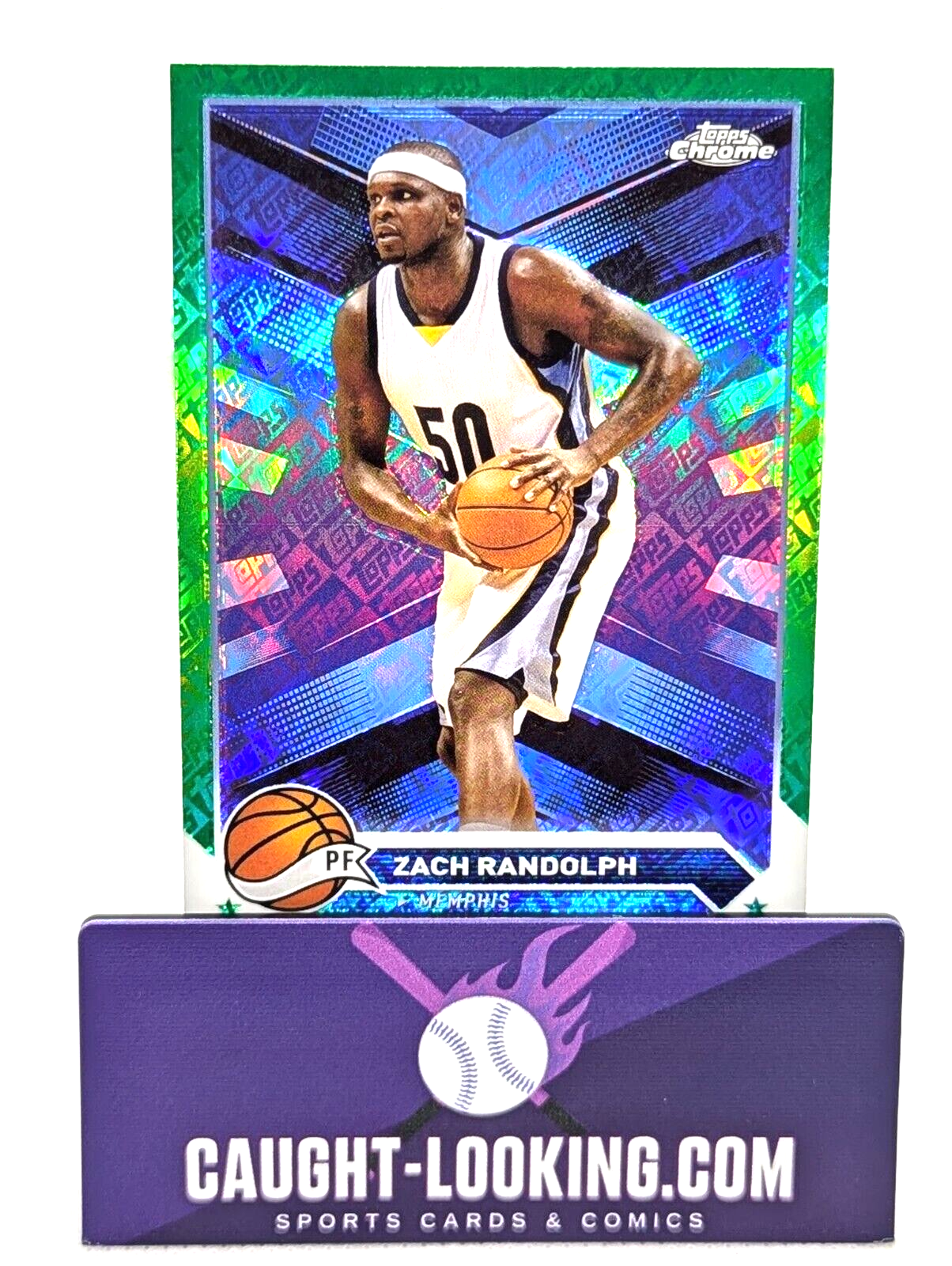 2024 Topps Chrome - #118 Zach Randolph Green Topps Refractor
