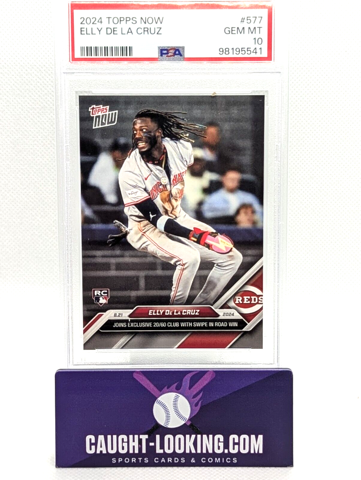 Elly De La Cruz (RC) - PSA 10 - 2024 Topps NOW #577 - Joins 20/60 Club
