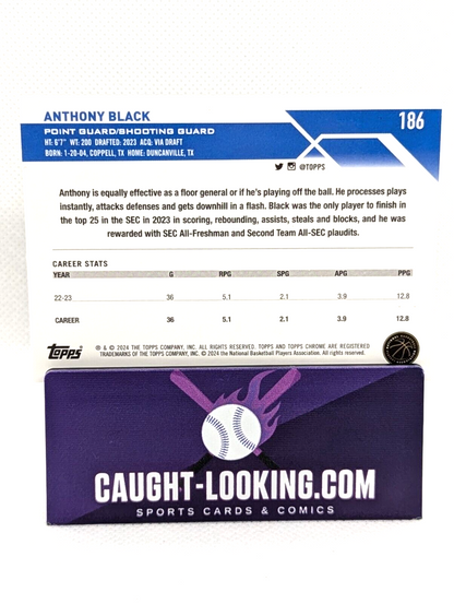 Anthony Black - 2024 Topps Chrome Basketball #186 RC Orlando Magic