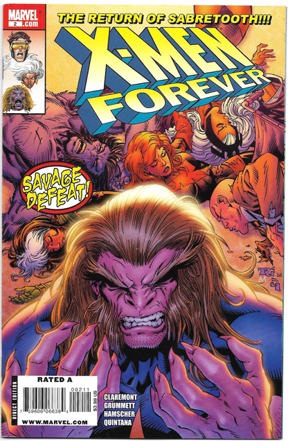 X-Men Forever #2 - 2009 Marvel Comic Return Of Sabretooth