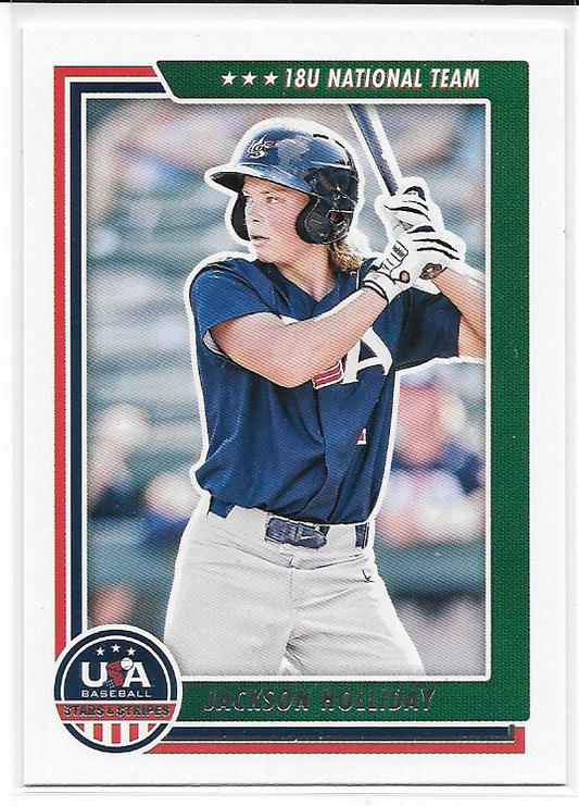 Jackson Holliday #69 2022 Panini Stars & Stripes USA - 1st Overall Draft Pick