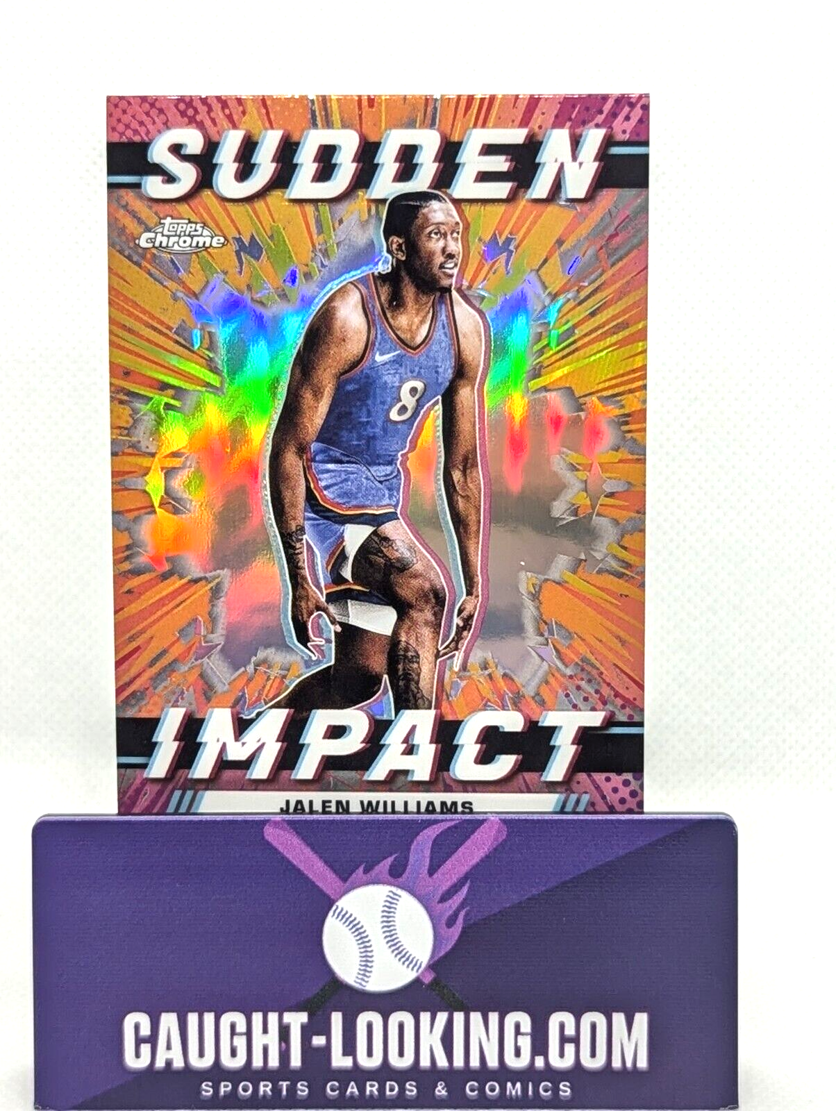 2024 Topps Chrome Sudden Impact Jalen Williams #SI-18 Refractor Thunder