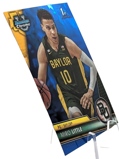 2023-24 Bowman Chrome U Sapphire Miro Little #12 1st Baylor