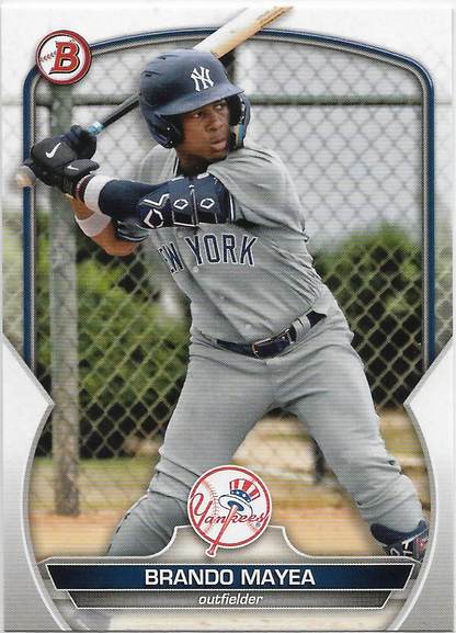 2023 Bowman Draft #BD-66 Brandon Mayea New York Yankees