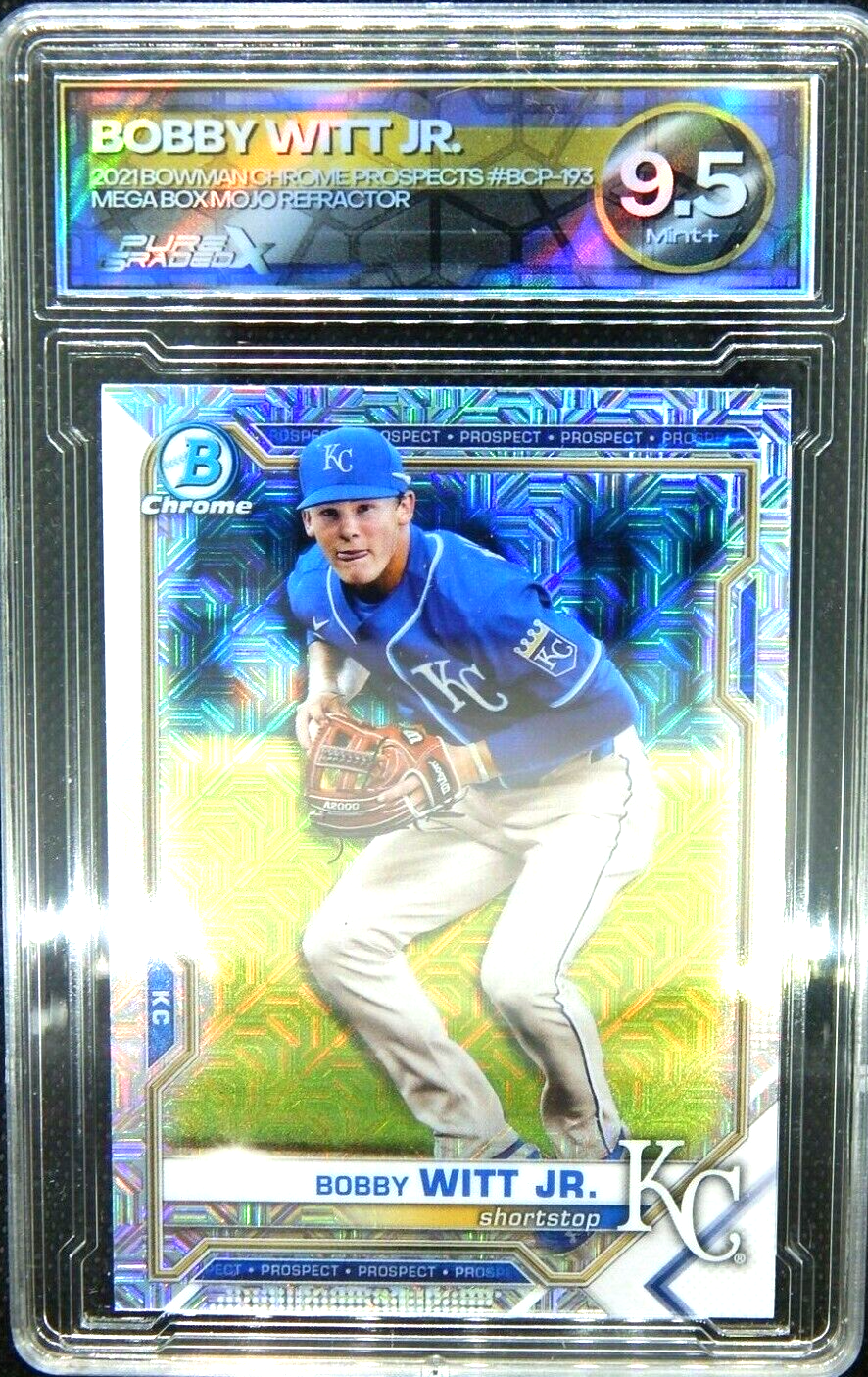 Bobby Witt Jr Refractor #BCP-193 - 2021 Bowman Chrome Prospects - 9.5 Mint+