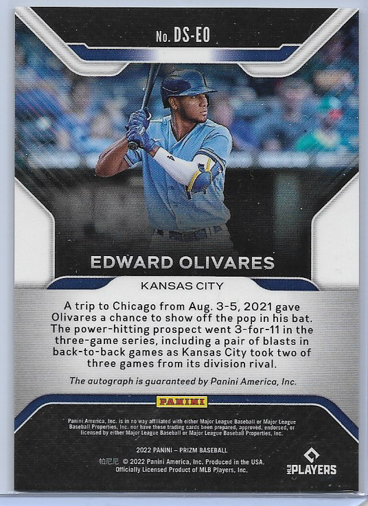 Edward Olivares [Silver Prizm] #DS-EO 2022 Panini Prizm Debut Signatures
