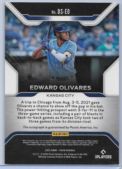 Edward Olivares [Silver Prizm] #DS-EO 2022 Panini Prizm Debut Signatures